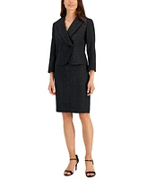 Nipon Boutique Women's Floral-Jacquard Jacket & Pencil Skirt Suit