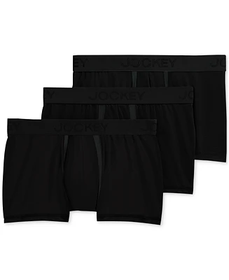 Jockey Men's Chafe Proof Pouch Cotton Stretch Trunk, Pack of 3