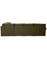 Wrenley 131" 6-Pc. Fabric Modular Sectional Chaise Sofa, Created for Macy's