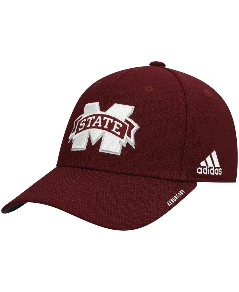 Men's adidas Maroon Mississippi State Bulldogs 2021 Sideline Coaches Aeroready Flex Hat