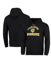 Men's Under Armour Black Charleston RiverDogs All Day Raglan Fleece Pullover Hoodie