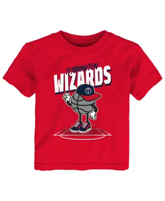 Toddler Boys and Girls Red Washington Wizards Mr. Dribble T-shirt