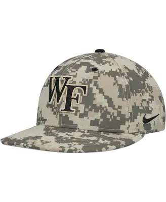 Men's Nike Camo Wake Forest Demon Deacons Aero True Baseball Performance Fitted Hat