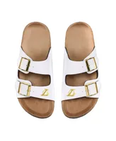 Women's Foco Los Angeles Lakers Double-Buckle Sandals