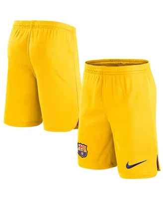 Men's Nike Yellow Barcelona Stadium Fourth Performance Replica Shorts