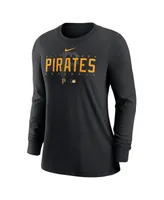 Women's Nike Black Pittsburgh Pirates Authentic Collection Legend Performance Long Sleeve T-shirt