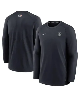 Men's Nike Navy Detroit Tigers Authentic Collection Logo Performance Long Sleeve T-shirt