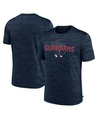 Men's Nike Navy Cleveland Guardians Authentic Collection Velocity Performance Practice T-shirt