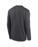 Men's Nike Anthracite Cleveland Guardians Icon Legend Performance Long Sleeve T-shirt