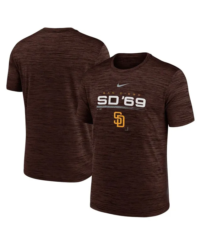 Women's Nike Pink San Diego Padres City Connect Velocity Practice Performance V-Neck T-Shirt Size: Small