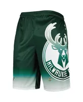 Men's Fanatics Hunter Green Milwaukee Bucks Graphic Shorts