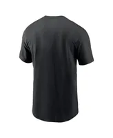 Men's Nike Black Cleveland Guardians Camo Logo T-shirt