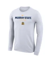 Men's and Women's Nike White Murray St. Racers 2023 On Court Bench Long Sleeve T-shirt