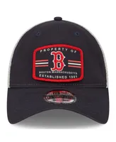 Men's New Era Navy Boston Red Sox Property Trucker 9TWENTY Snapback Hat