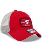 Men's New Era Red Washington Nationals Property Trucker 9TWENTY Snapback Hat