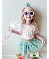 Sweet Wink Little and Big Girls Sage Daisy Tutu Skirt