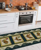 D Style Vertes Kitchen VRT4 2'3" x 7'6" Runner Area Rug