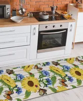 D Style Vertes Kitchen VRT16 2'3" x 7'6" Runner Area Rug