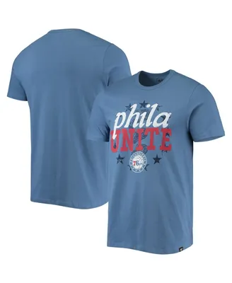 Men's '47 Brand Royal Philadelphia 76ers Hometown Regional Phila Unite T-shirt