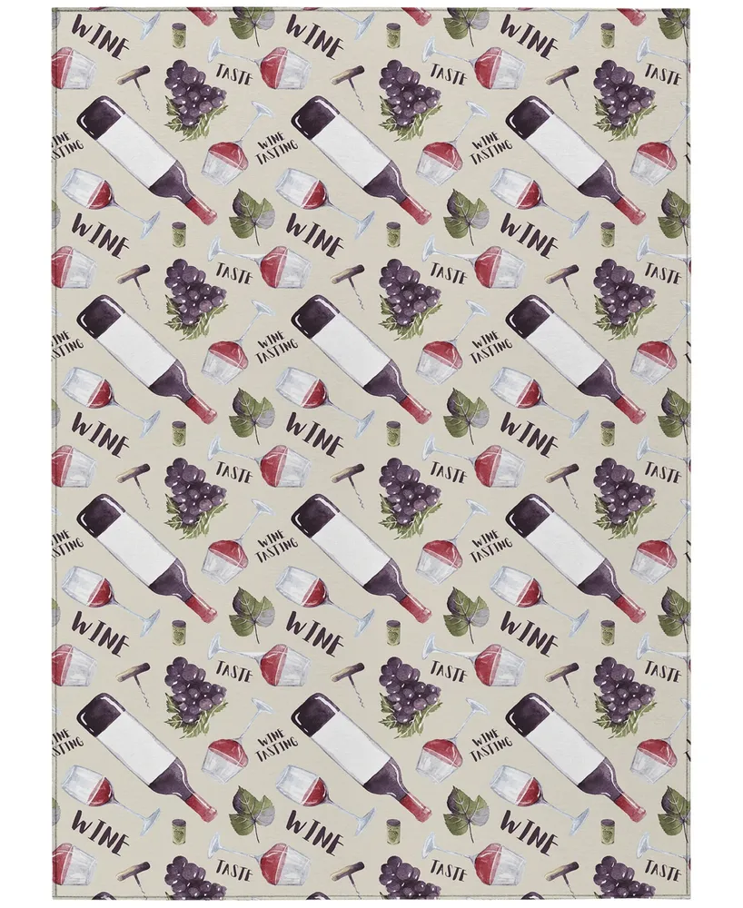 D Style Vertes Kitchen VRT14 2'6" x 3'10" Area Rug