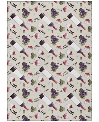 D Style Vertes Kitchen VRT14 2'6" x 3'10" Area Rug