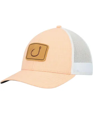 Men's Avid Orange, White Lay Day Trucker AVIDry Snapback Hat