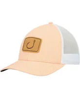 Men's Avid Orange, White Lay Day Trucker AVIDry Snapback Hat