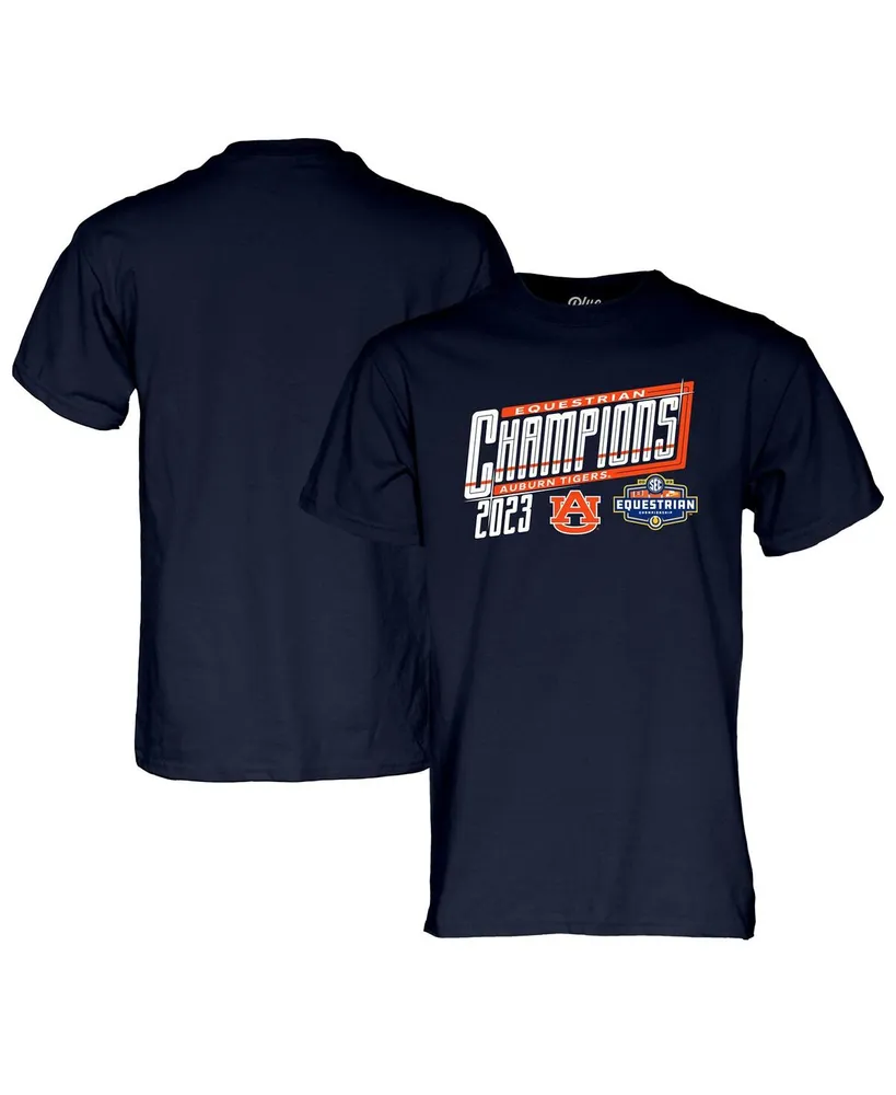 Men's Champion Navy Auburn Tigers Baseball Stack T-Shirt