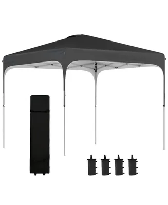 Outsunny 8' x 8' Pop Up Canopy with Adjustable Height