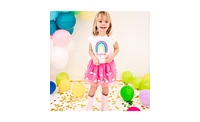 Sweet Wink Little and Big Girls Magical Rainbow Tutu Skirt