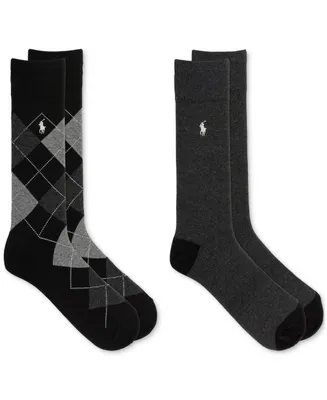 Polo Ralph Lauren Men's Argyle Slack Socks, 2-Pack