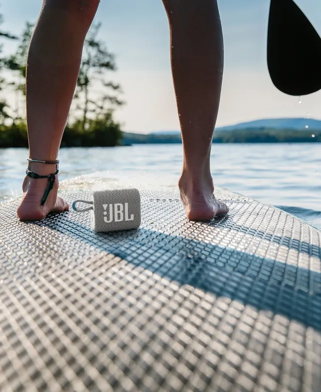 JBL Go 3 Eco Portable Waterproof Bluetooth Speaker (Cloud White)