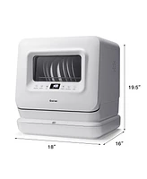 Portable Countertop Dishwasher Compact Dishwashing Machine