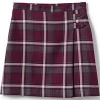 Lands' End Girls School Uniform Plaid A-line Skirt Below the Knee