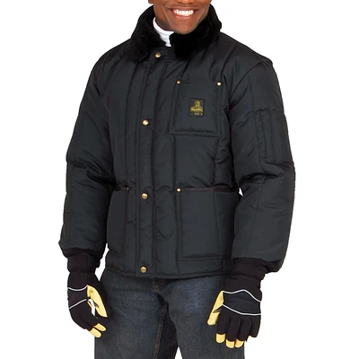 RefrigiWear Men's Insulated Iron-Tuff Polar Jacket with Soft Fleece Collar