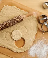 Mrs. Anderson's Baking Paisley Design Embossing Rolling Pin European Beechwood