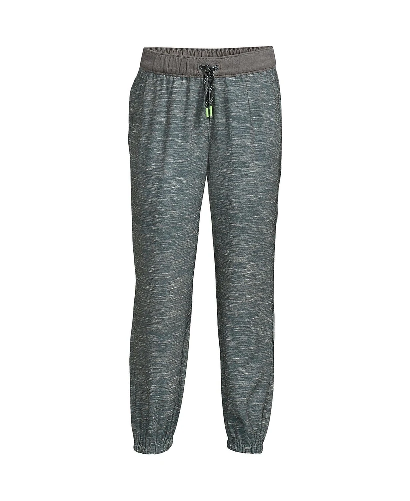 Lands' End Boys Iron Knee Athletic Stretch Woven Jogger Sweatpants