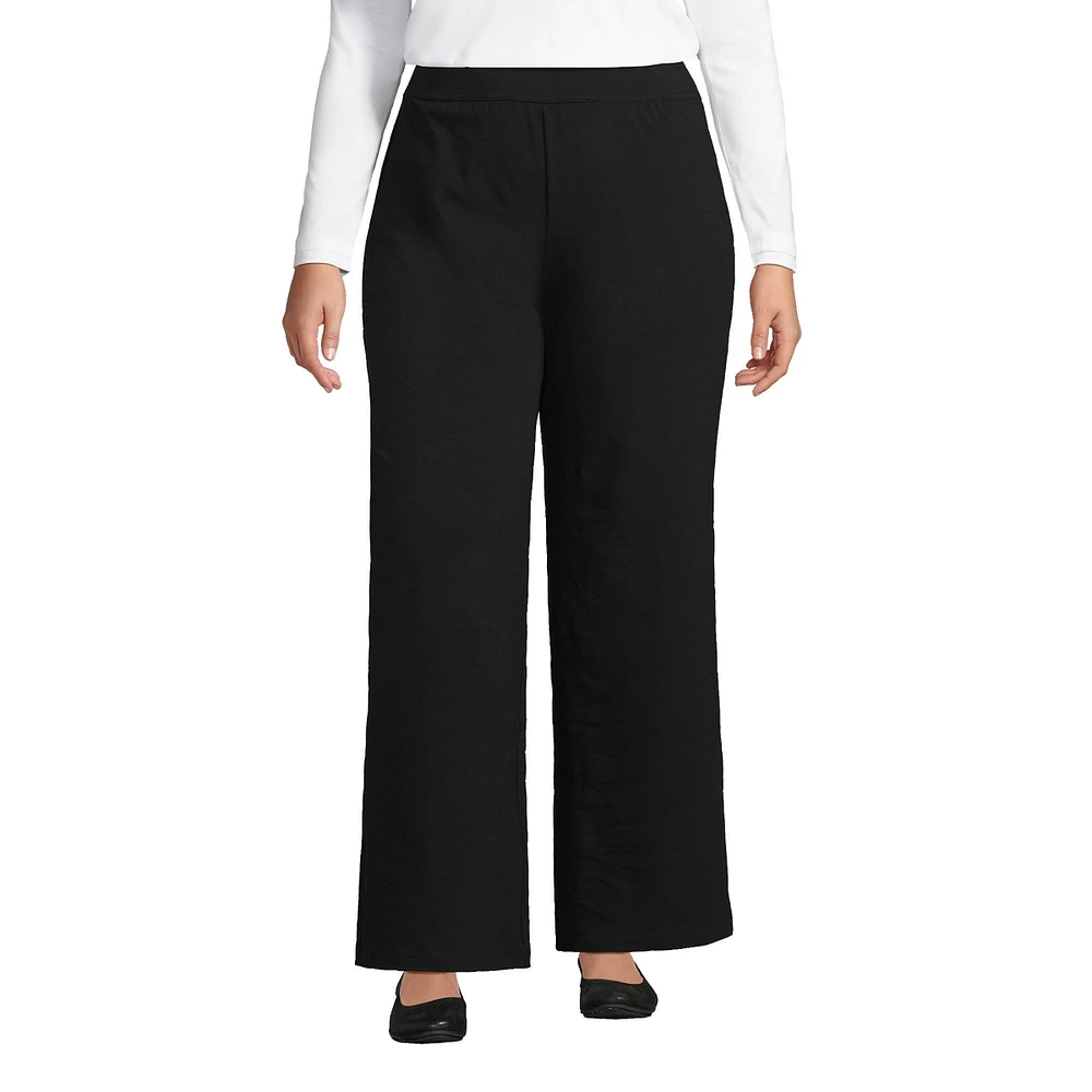 Lands' End Plus Starfish High Rise Wide Leg Pants