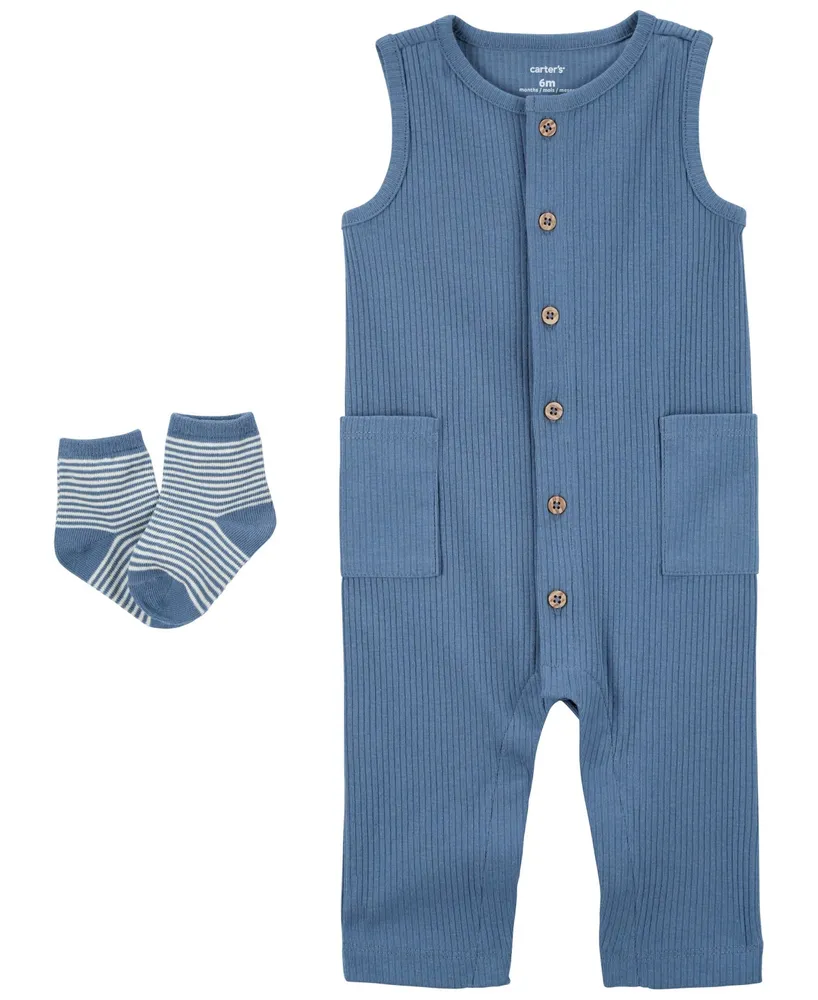 Carter's Baby Boys 2-Piece Bodysuit & Pants Set - Macy's