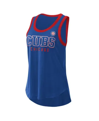 Women's G-iii 4Her by Carl Banks Royal Chicago Cubs Clubhouse Tank Top