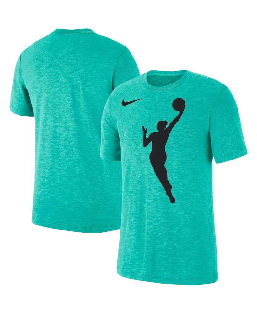 Men's and Women's Nike Aqua Wnba Logowoman T-shirt