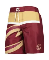 Men's G-iii Sports by Carl Banks Wine Cleveland Cavaliers Sea Wind Swim Trunks