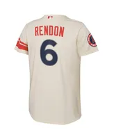 Big Boys and Girls Nike Anthony Rendon Cream Los Angeles Angels City Connect Replica Player Jersey