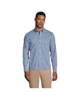 Lands' End Men's Traditional Fit Comfort-First Shirt with CoolMax