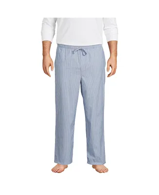 Lands' End Big & Tall Poplin Pajama Pants