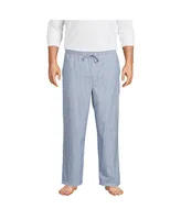 Lands' End Big & Tall Poplin Pajama Pants