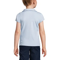 Lands' End Girls School Uniform Short Sleeve Peter Pan Collar Polo Shirt