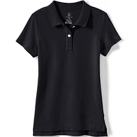 Lands' End Girls School Uniform Short Sleeve Feminine Fit Mesh Polo Shirt