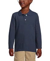 Lands' End Girls Long Sleeve Feminine Fit Mesh Polo Shirt