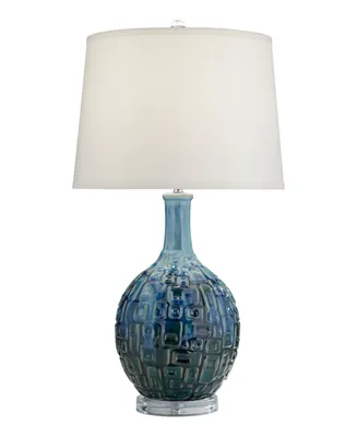 Pacific Coast Impressionist Table Lamp - Blue